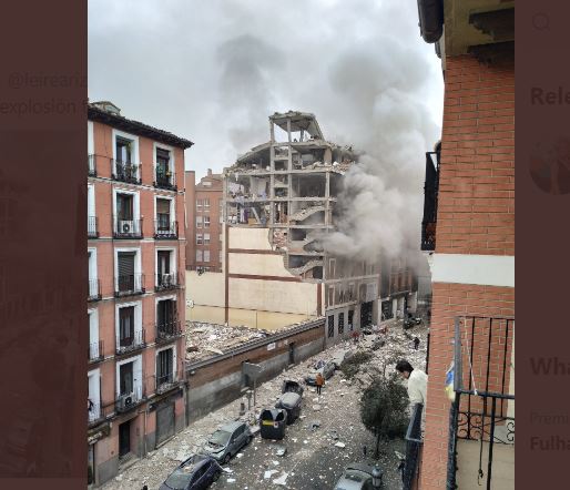 انفجار عمارة مدريد انفجار عمارة مدريد