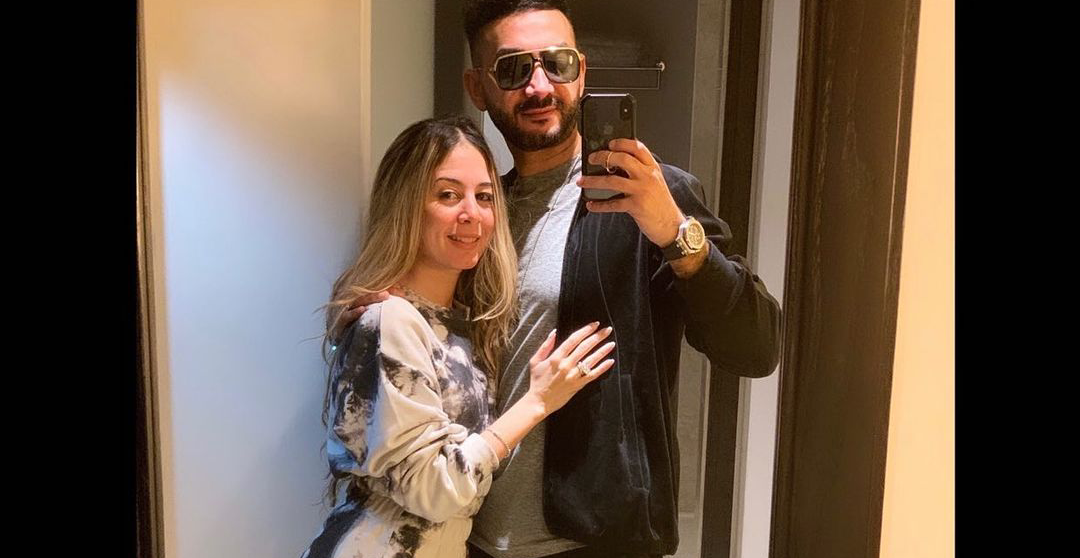 نادر حمدي و زوجته