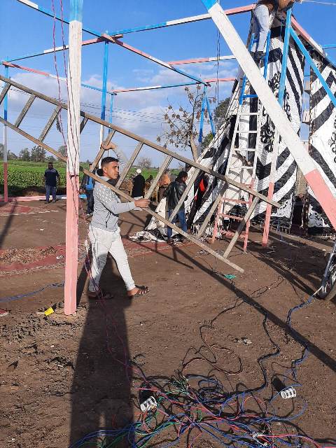 مصادره شيش وفض سرادقات أفراح وعزاء بالشرقية