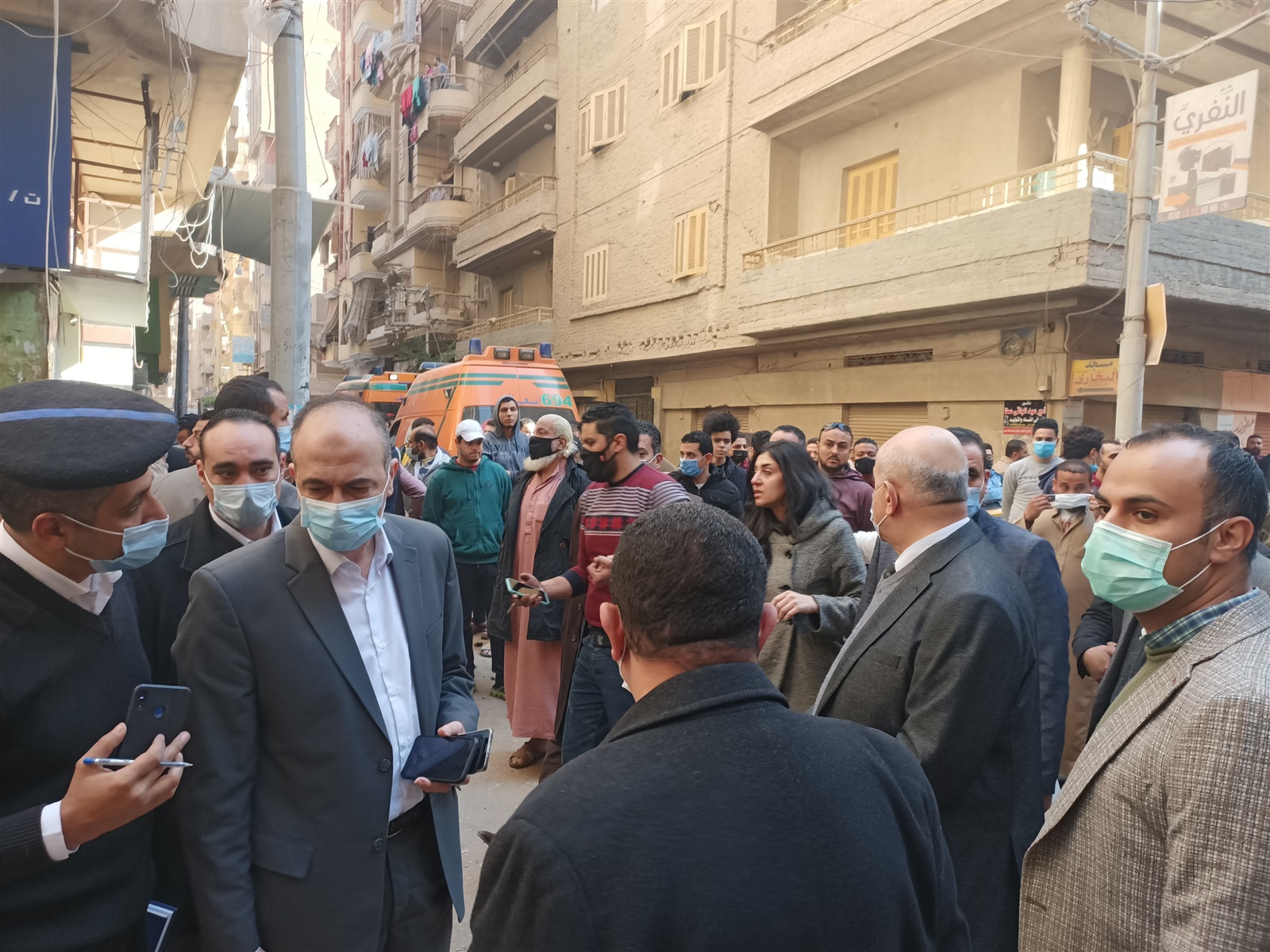 مساعدي وزير الداخليه وفريق النيابة العامة