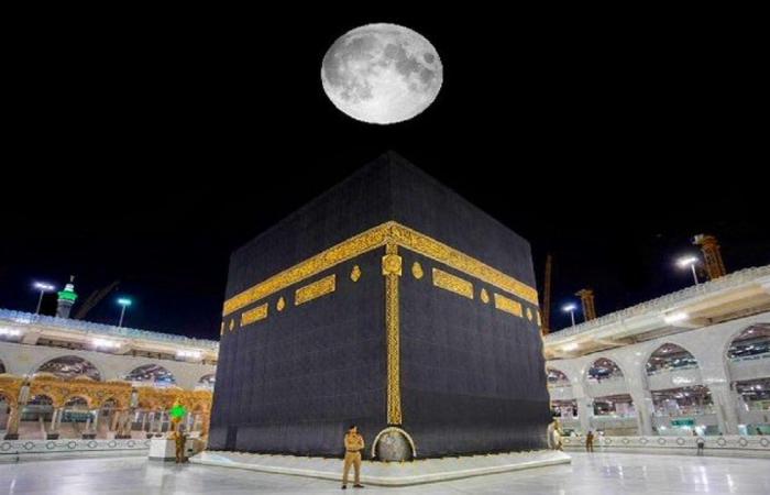 تعامد القمر على الكعبة