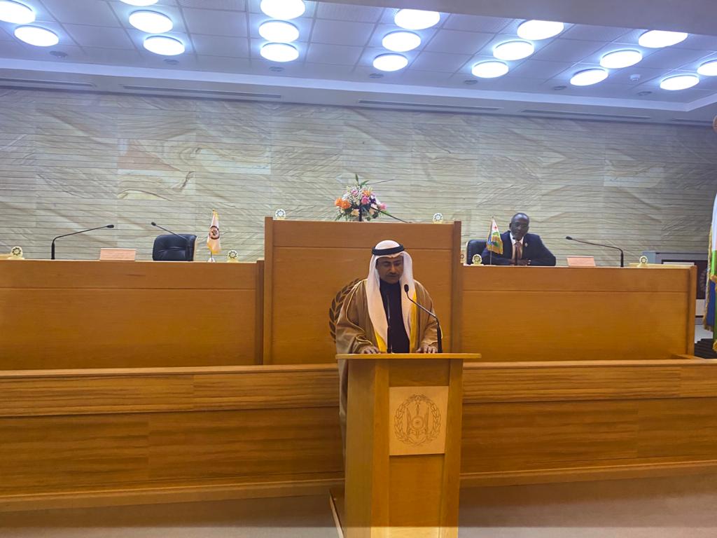 كلمة لرئيس البرلمان العربي في البرلمان الجيبوتي