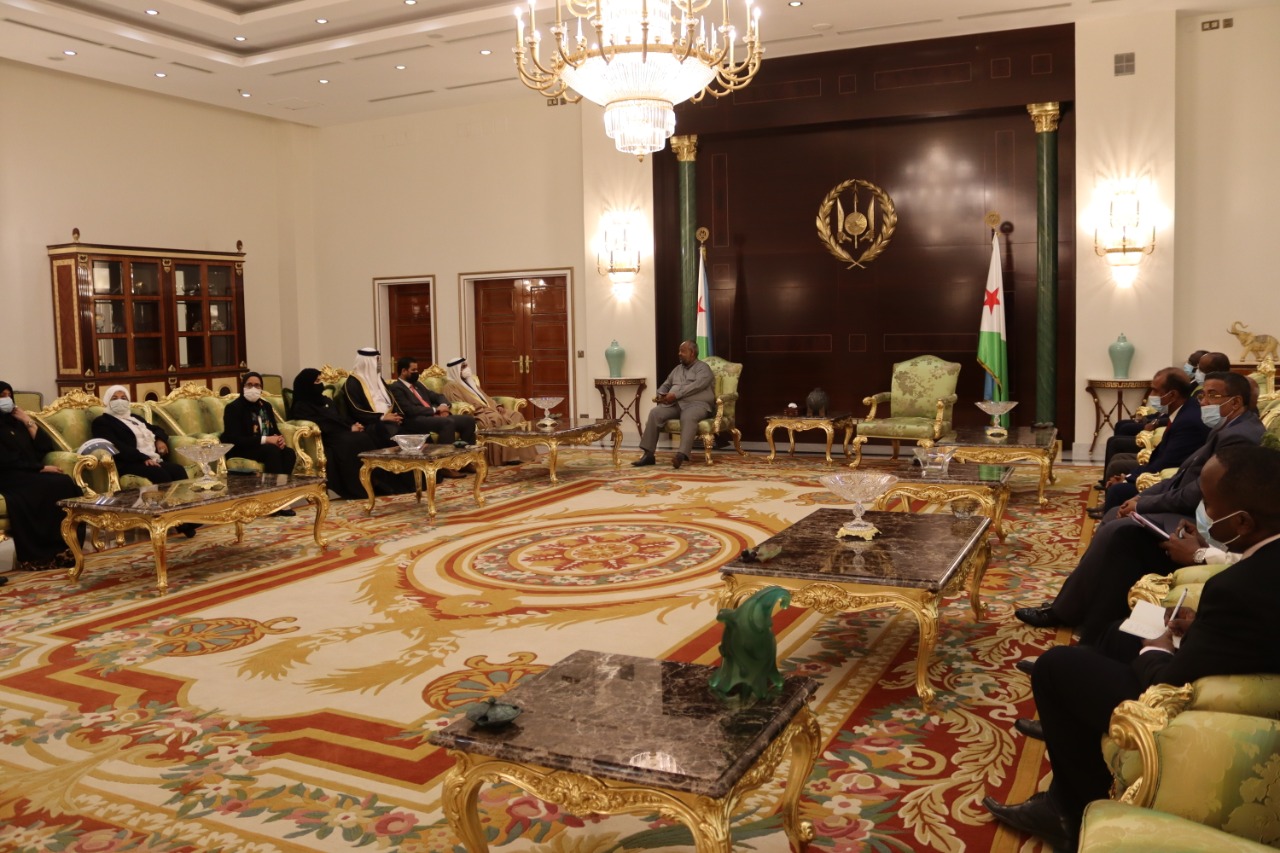 لقاء رئيس البرلمان العربي برئيس جمهورية جيبوتي