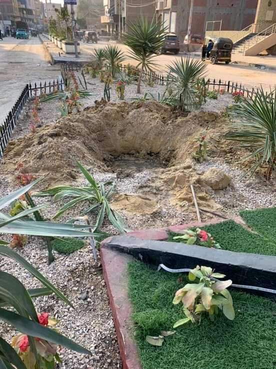تشويه أعمال تطوير ميدان البدرشين 