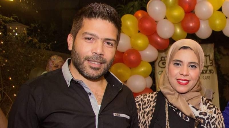 ياسر فرج وزوجته