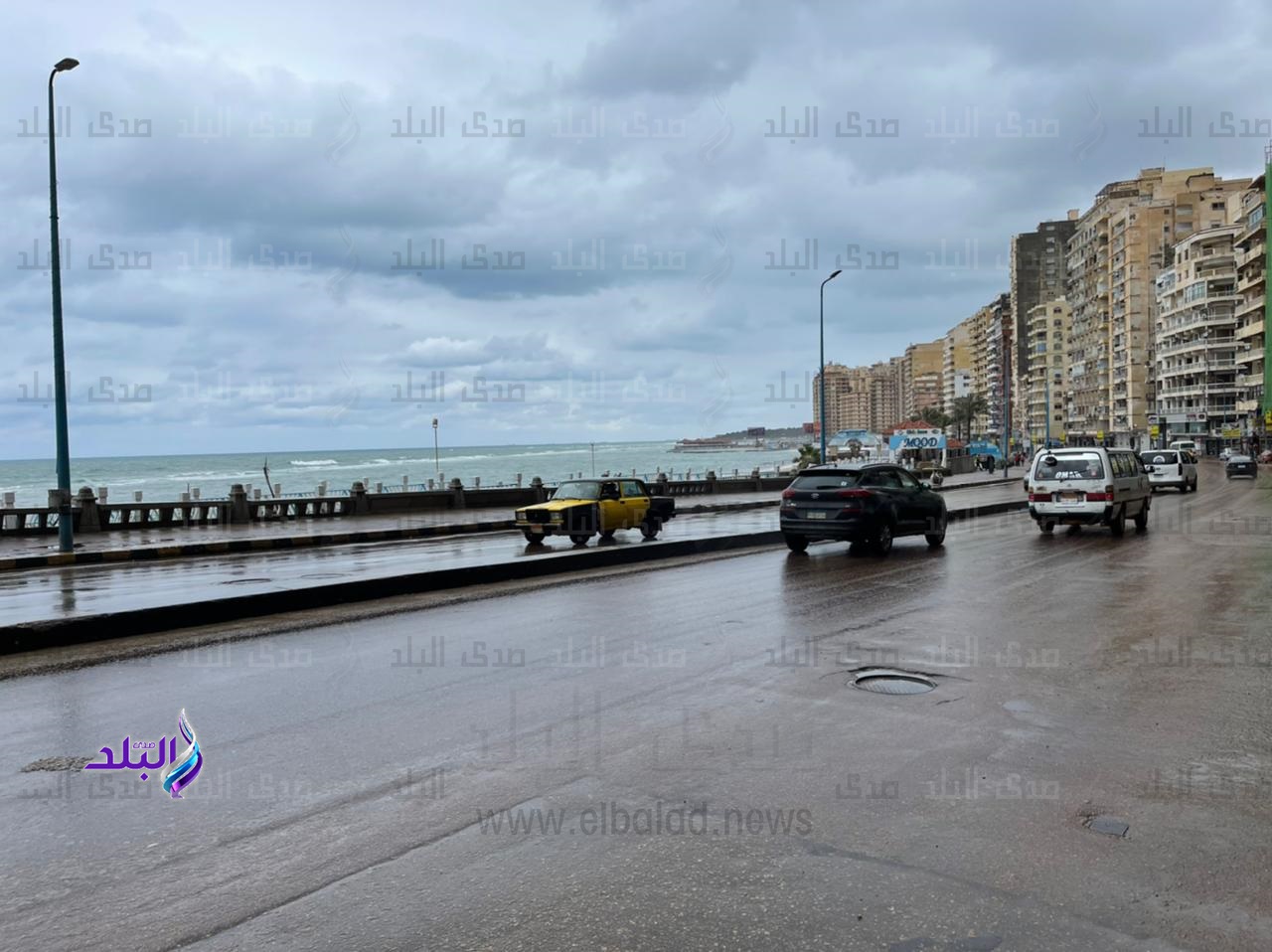 أمطار غزيرة تضرب الإسكندرية