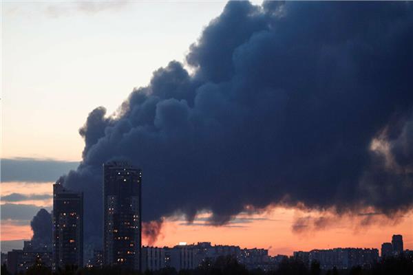 حريق غرب موسكو 