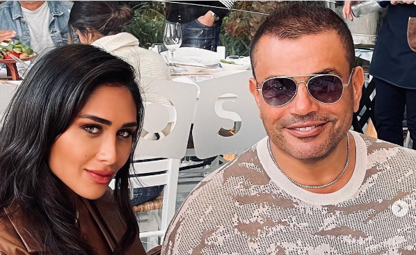 عمرو دياب والمذيعة انجى كيوان 