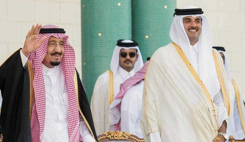 أمير قطر وخادم الحرمين