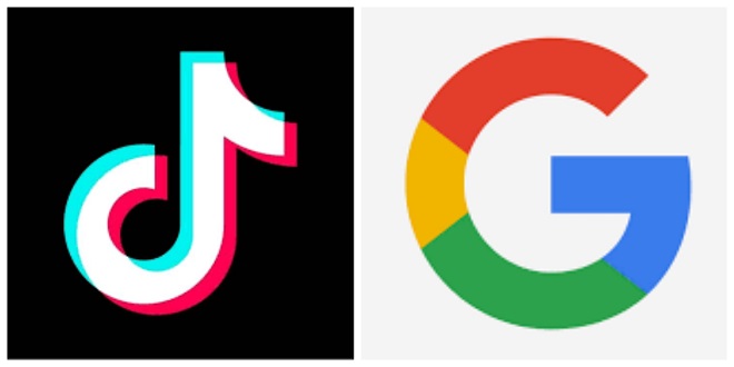 جوجل وتيك توك 