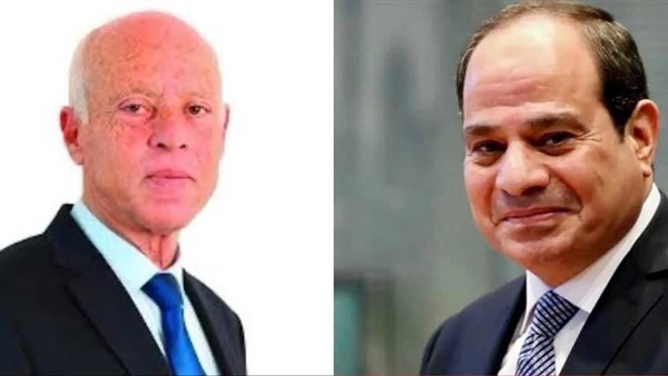 الرئيس  السيسى مع نظيره التونسي