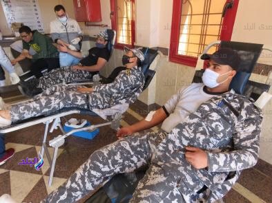 حملة للتبرع بالدم بمشاركة الضباط والأفراد
