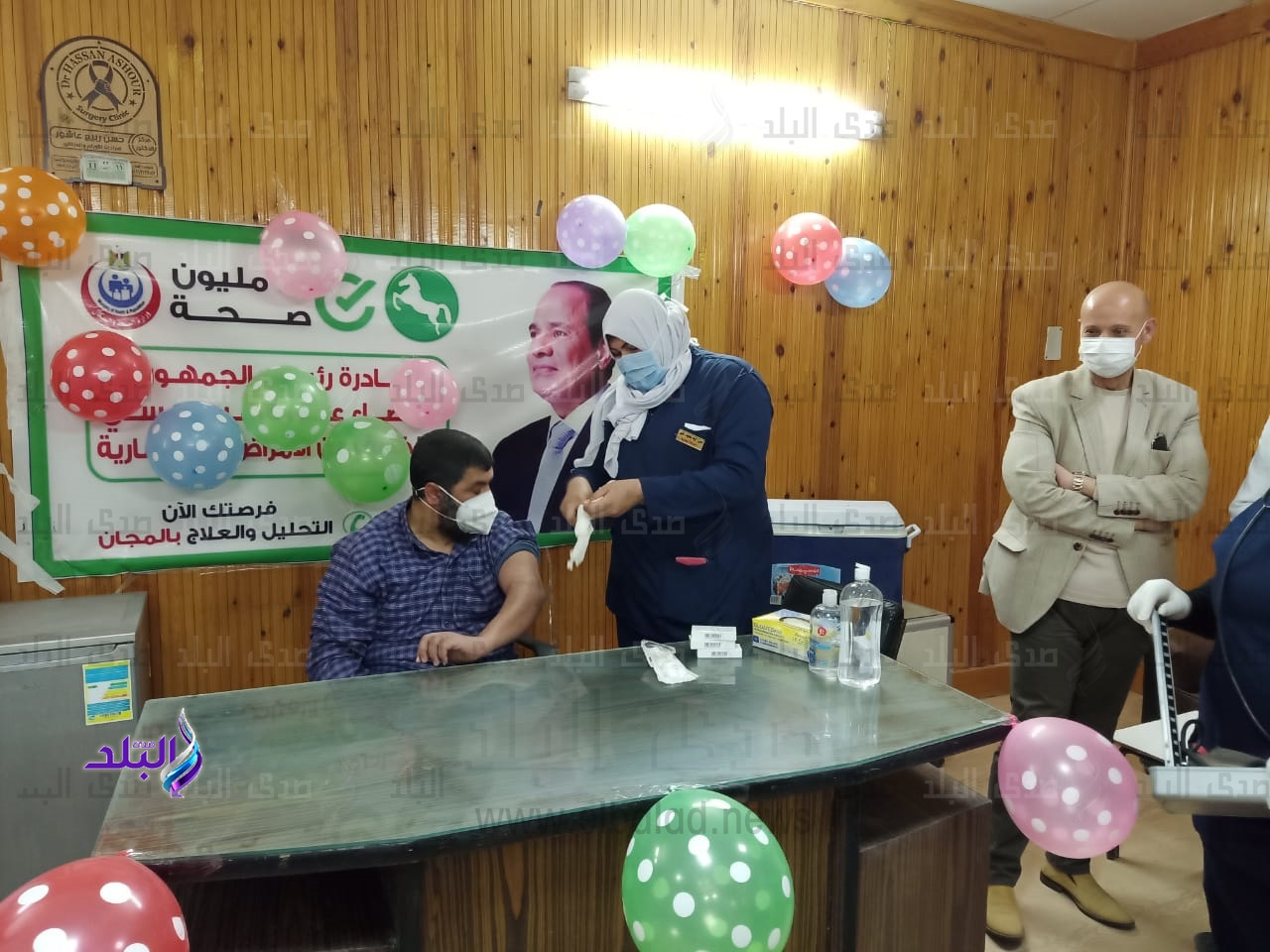 بدء تطعيم الفرق الطبية بمستشفي الصدر بالزقازيق