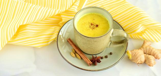 الزنجبيل باللبن