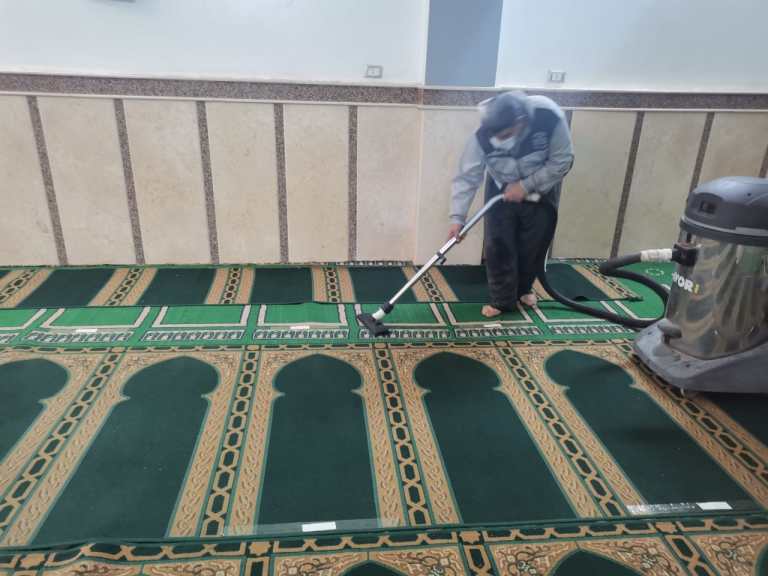 الأوقاف تواصل حملاتها لنظافة وتعقيم المساجد