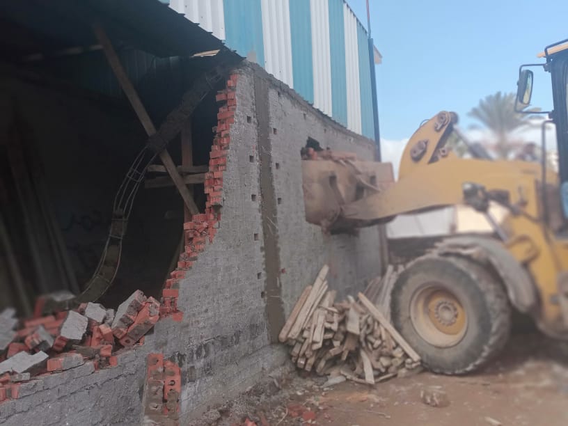 إيقاف أعمال بناء مخالف