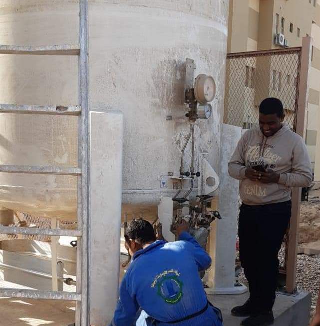 تركيب خزان الأكسجين 