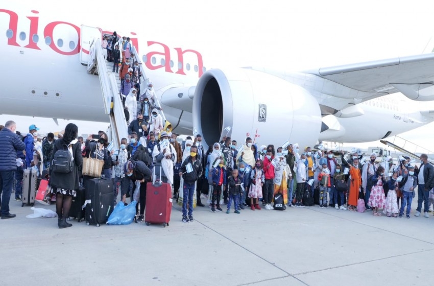  وصول 330 مهاجر يهودي من إثيوبيا إلى إسرائيل