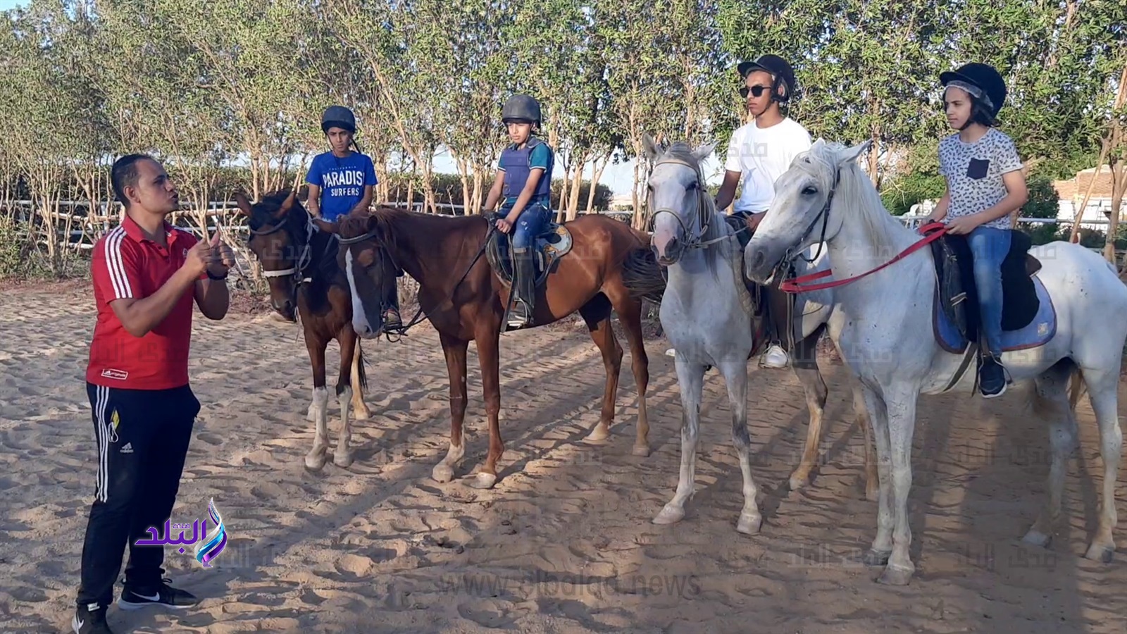 رياضة "ركوب الخيل" علاج ومتعة جديدة للأطفال بمدينة الغردقة