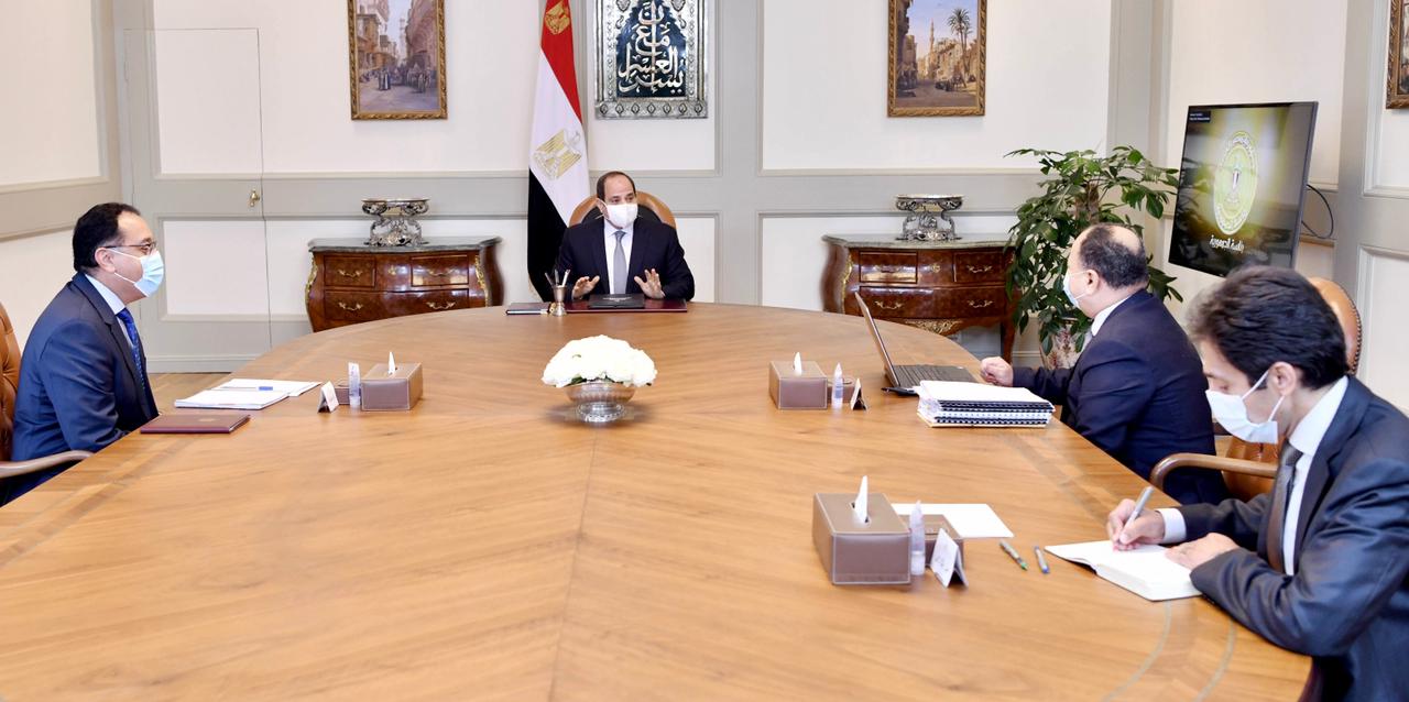 الرئيس السيسى خلال الاجتماع