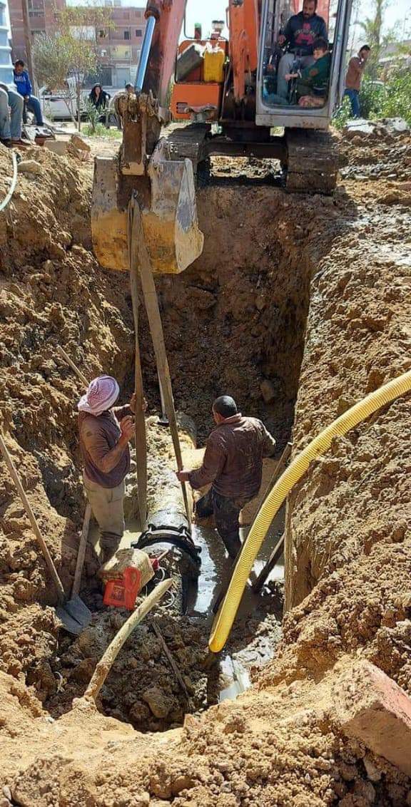 اصلاح كسر ماسورة المياه 