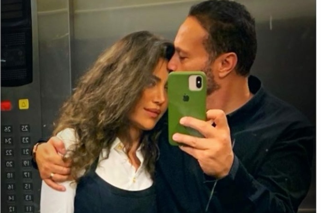 ريهام حجاج وزوجها