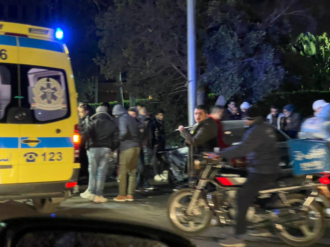 حادث سير على طريق صلاح سالم