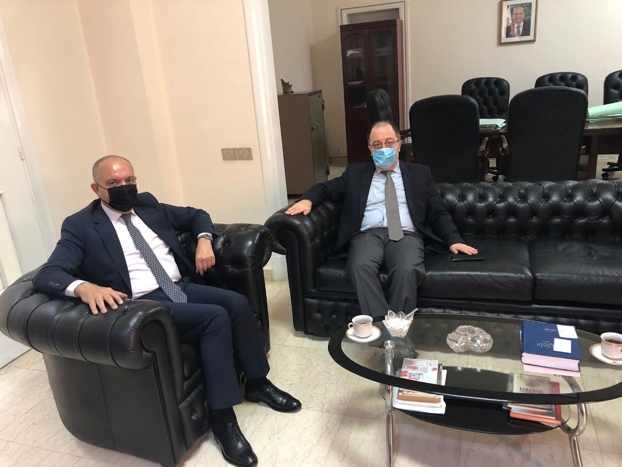 السفير الأردني خلال لقائه بنظيره اللبناني 