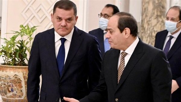 لقاء الرئيس السيسى مع رئيس الحكومة الليبية الجديدة