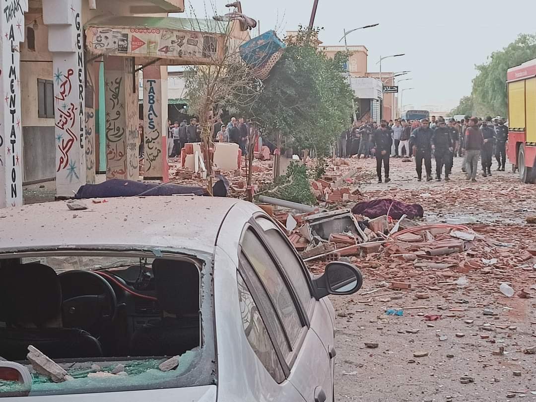 انفجار ناتج عن تسرب غاز في ولاية الأغواط الجزائرية