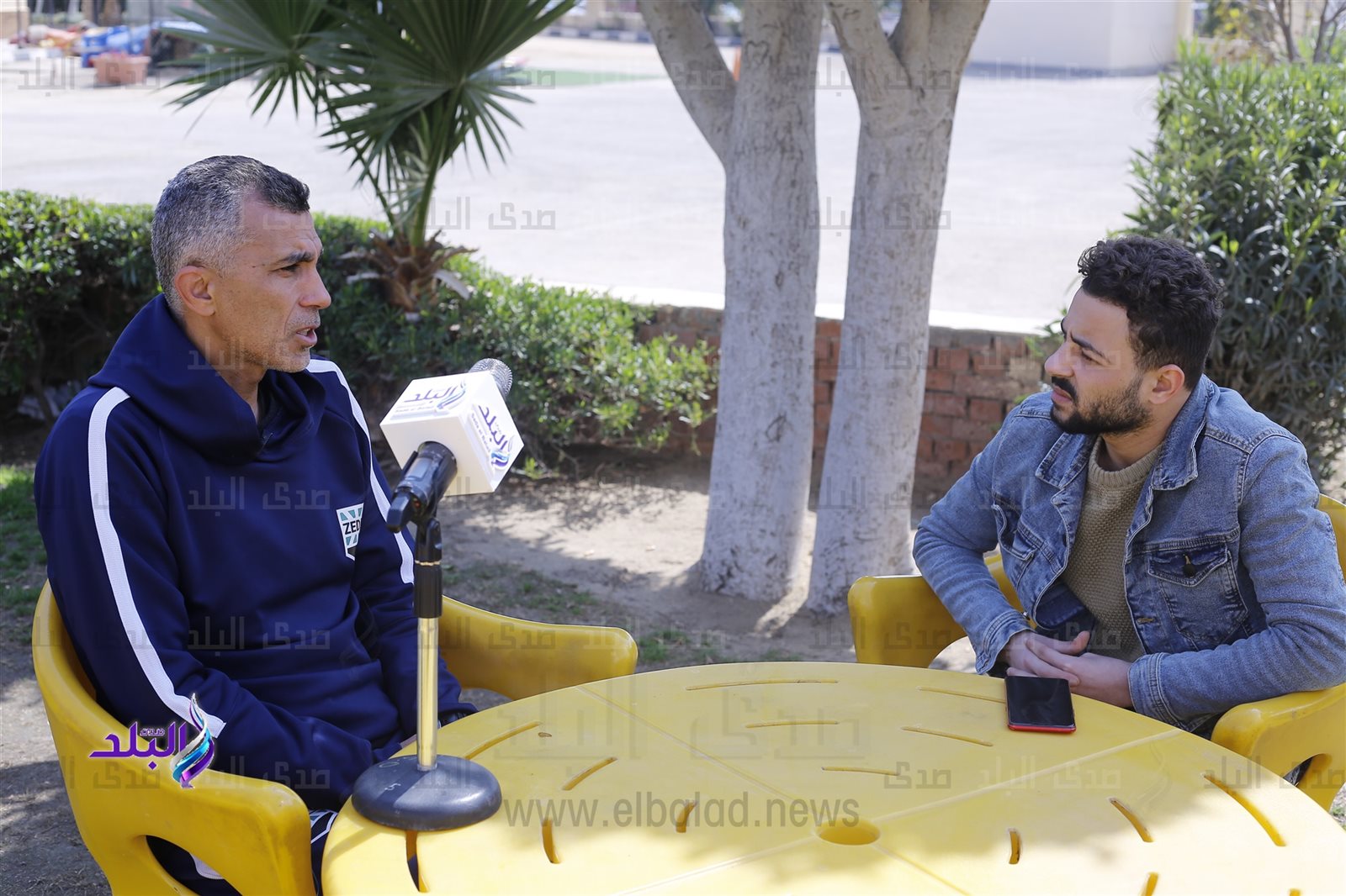 أسامة نبيه مع محرر صدى البلد 