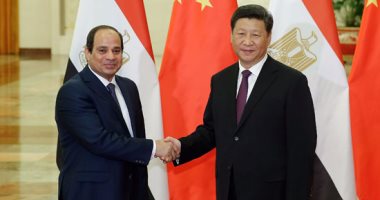 الرئيسان المصري والصيني 