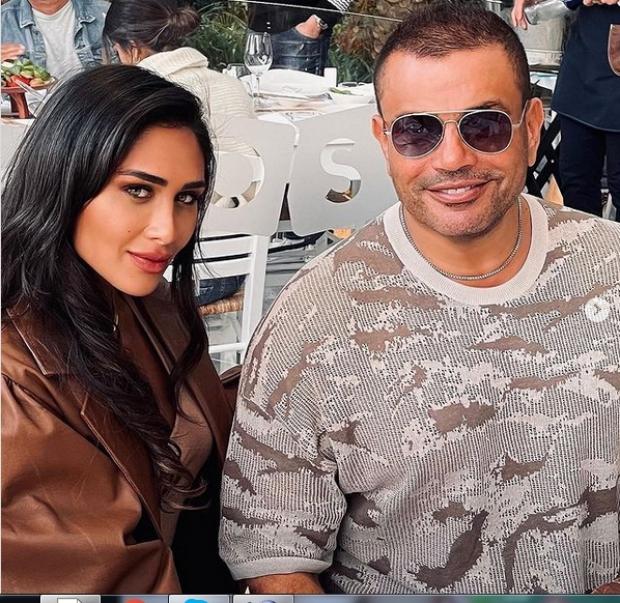 عمرو دياب وانجي كيوان