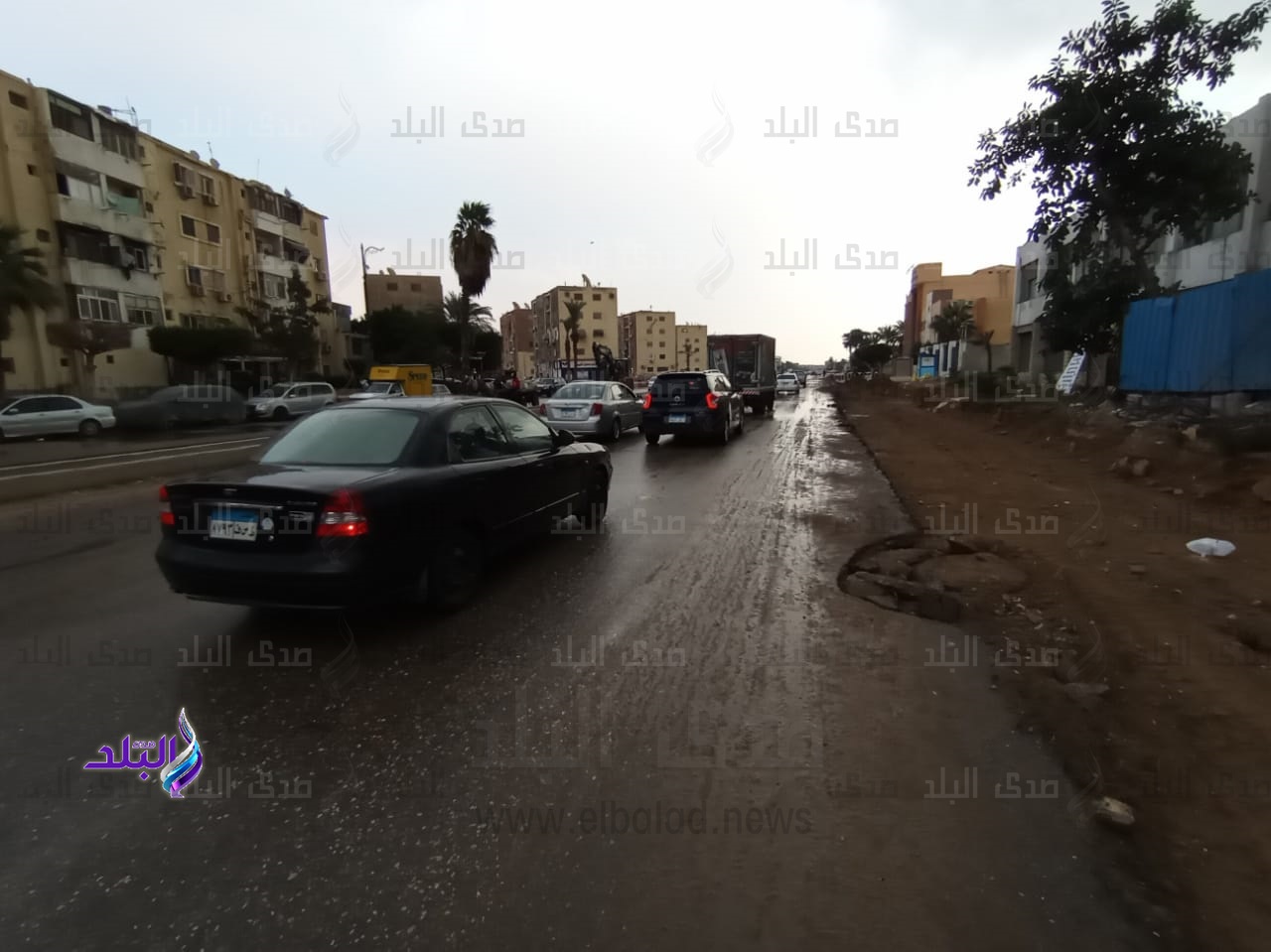 أمطار متوسطة في ضواحي السويس