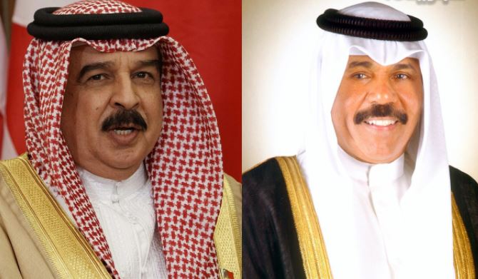 العاهل البحريني وأمير الكويت