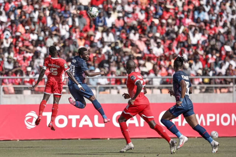 جانب من لقاء الاهلي وسيمبا