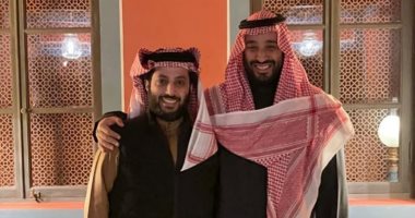 تركي آل الشيخ ومحمد بن سلمان 
