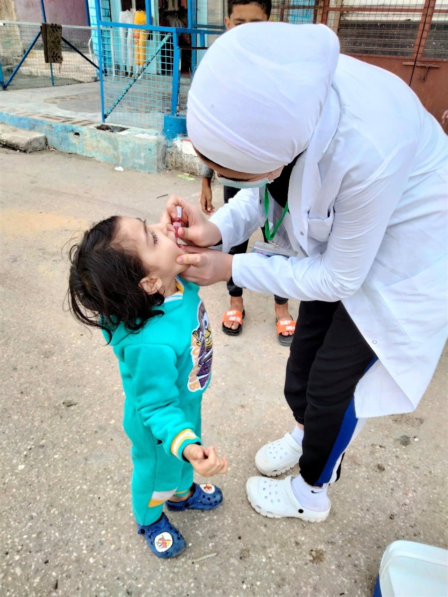 حملة التطعيم ضد شلل الاطفال 