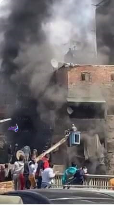 حريق شقة بفيصل