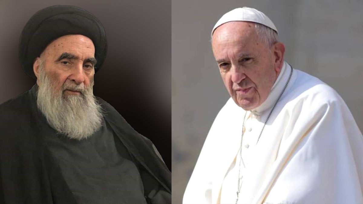بابا الفاتيكان يلتقي السيستاني في العراق