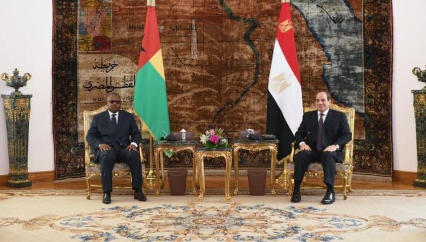 الرئيس السيسي ونظيره رئيس غينيا بيساو