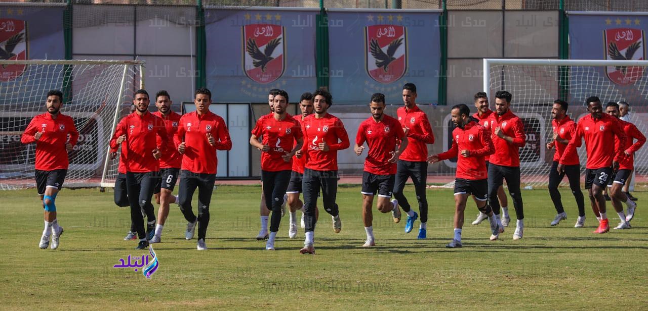 جانب من تدريبات الاهلي