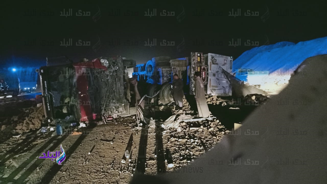 حادث الكريمات بصحراوي بني سويف 