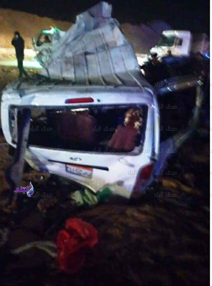 حادث تصادم سيارة نقل بميكروباص