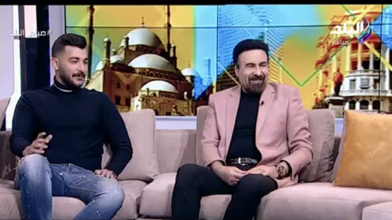 الفنان طارق الدسوقي ونجله