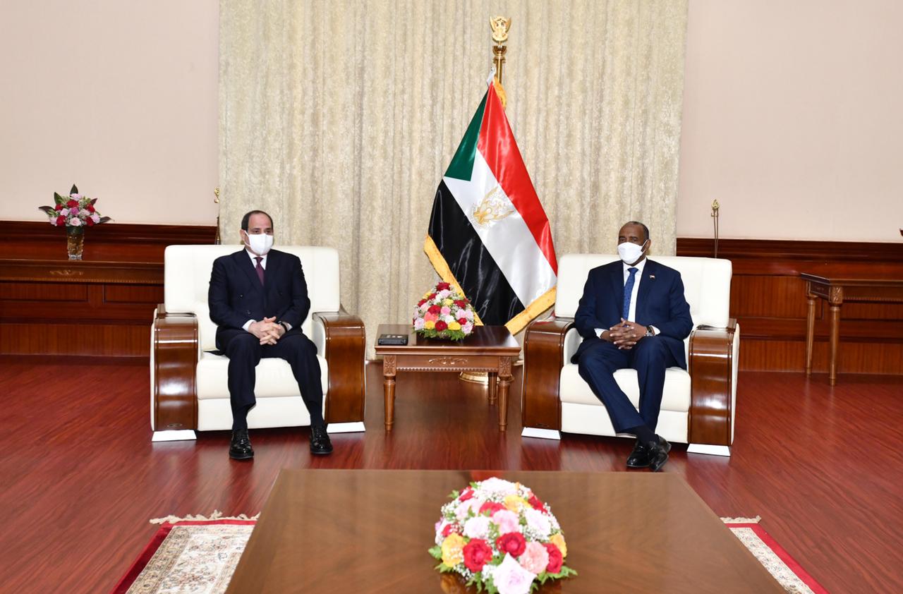 الرئيس السيسي أثناء زيارته للسودان 