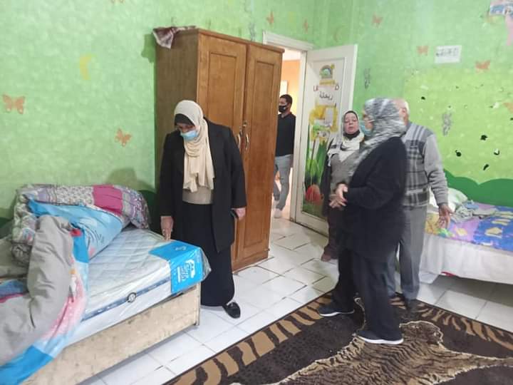 وكيل تضامن الغربية تتفقد دور الرعاية 