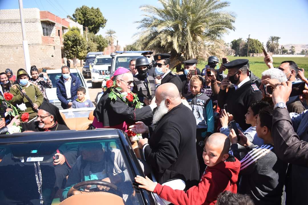 استقبال سفير الفاتيكان في محافظة المنيا
