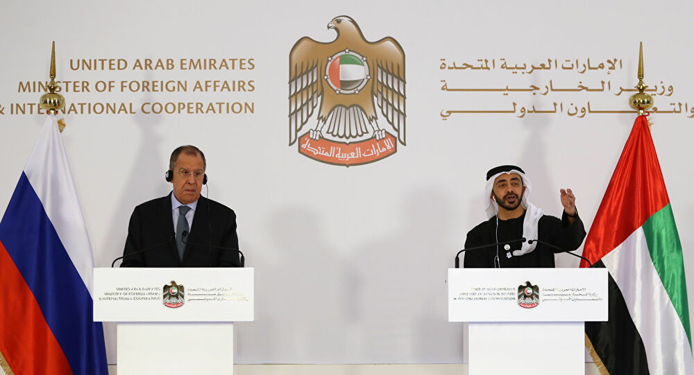 عبدالله بن زايد وسيرجي لافروف