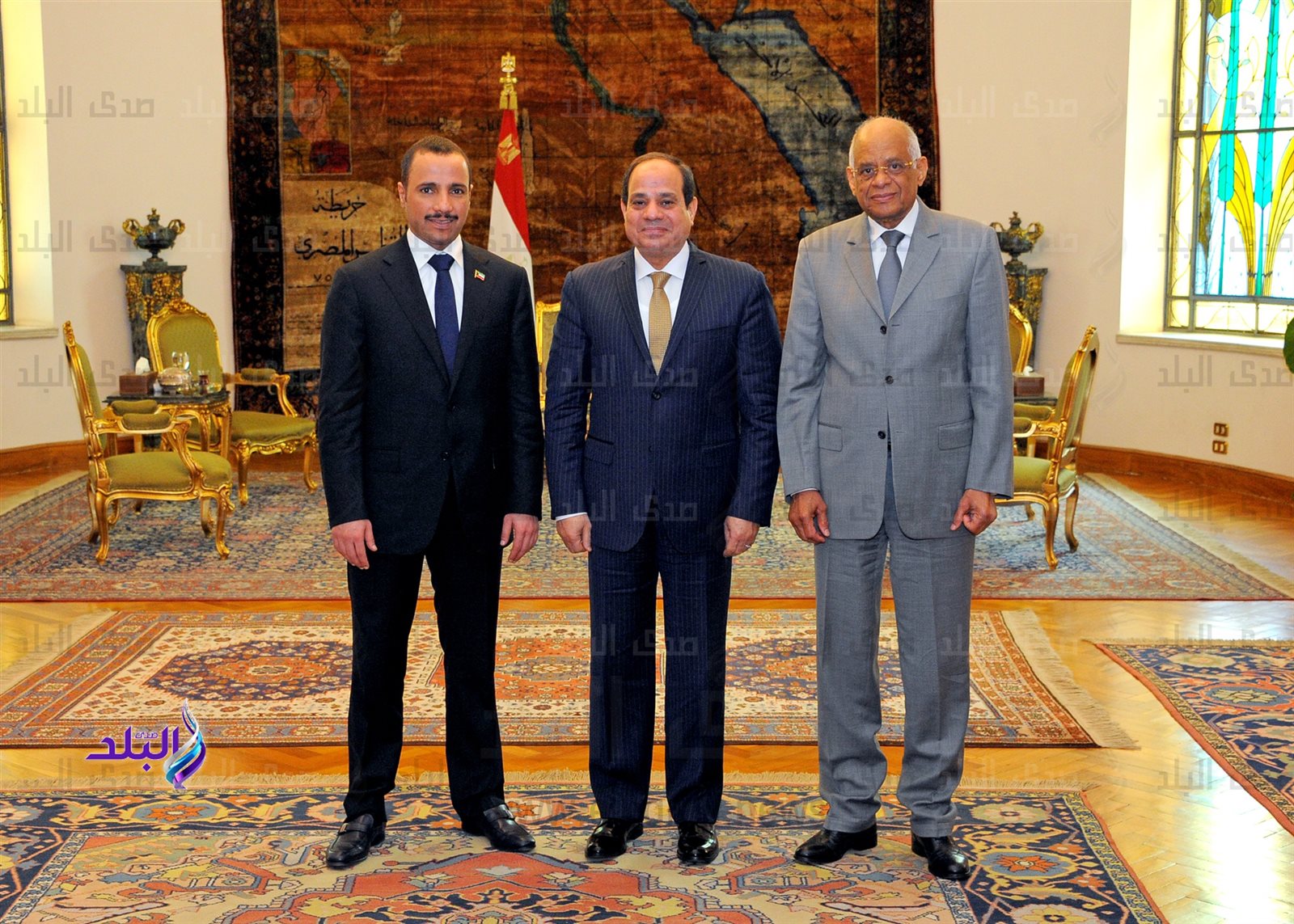 السيسي وعبدالعال ورئيس مجلس الأمة